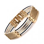 316 Titanium Steel 18K Wire Drawing Man Bracelet