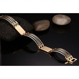 316 Titanium Steel 18K Wire Drawing Man Bracelet