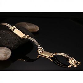 316 Titanium Steel 18K Wire Drawing Man Bracelet