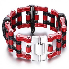 2016lastest design skull bicycle chain men's bracelet