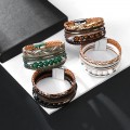 Bohemian Multi-layered Braided Genuine Leather Bracelet