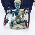 Egyptian Cat Genuine Leather Bracelets Made of Brass Old Bracelets