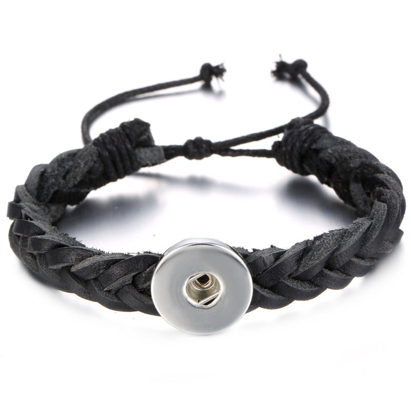 Vintage Leather DIY Snap Bracelet