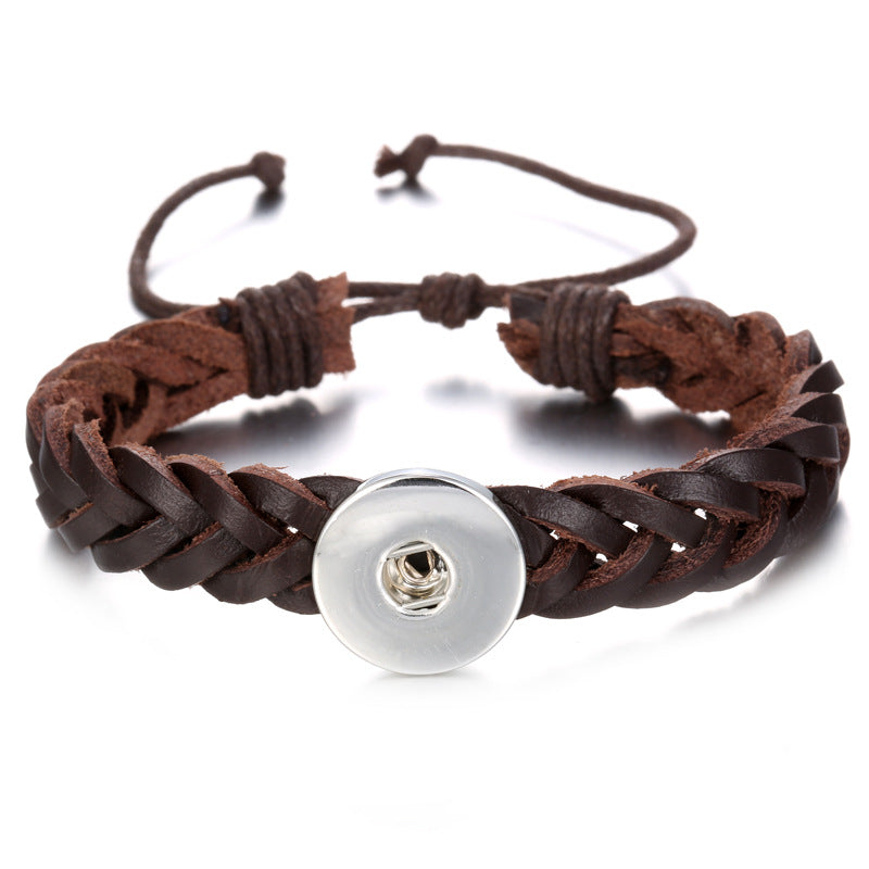 Vintage Leather DIY Snap Bracelet
