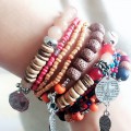 Fashion Color Bohemian Ethnic Style Bracelet Elastic
