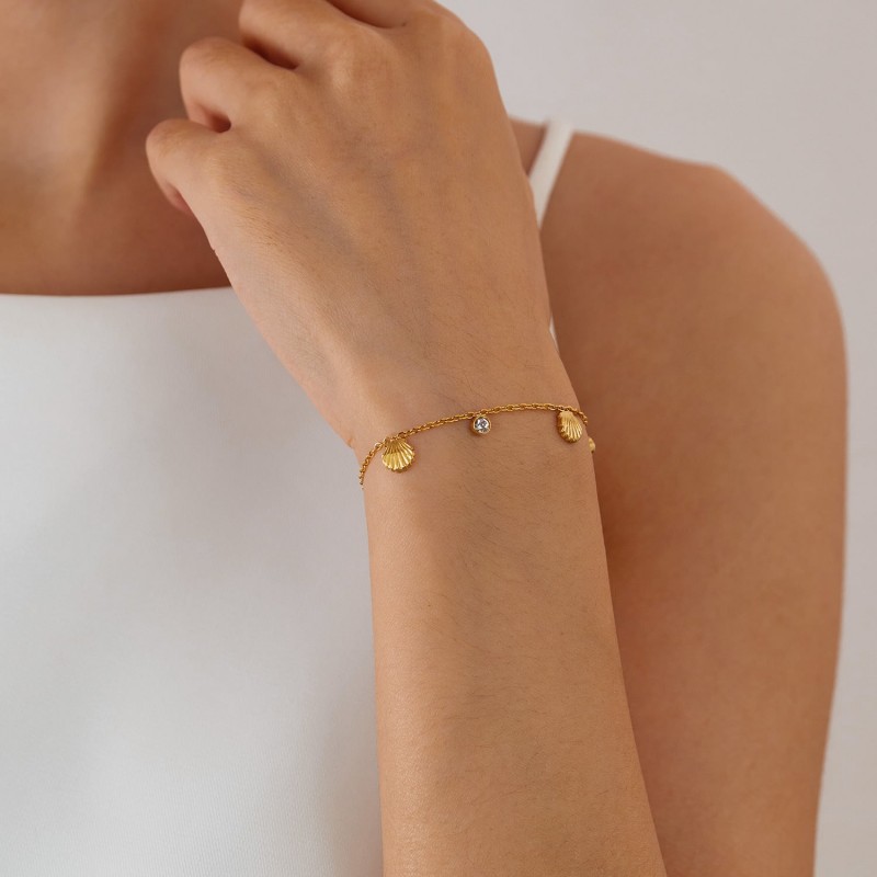 Stainless Steel Gold-plated Bracelet Fashion Personality All Stainless Steel Gold-plated Bracelet Fashion Personality All
