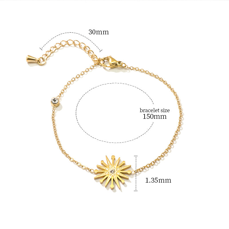 Fashion all-match titanium steel bracelet women's Fashion all-match titanium steel bracelet women's