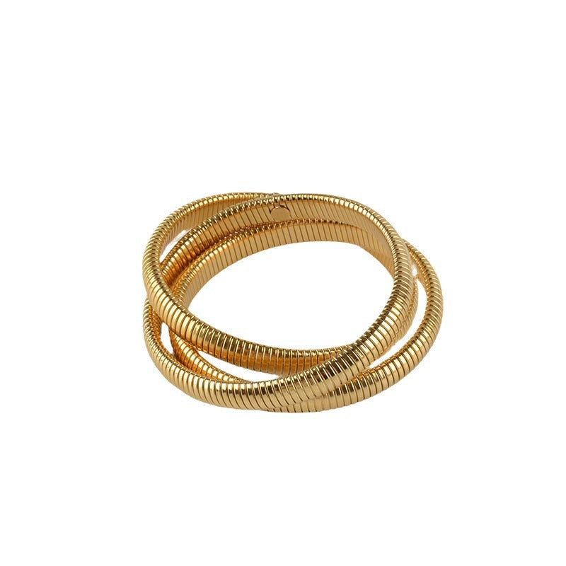 three-layer wide-brimmed bracelet personalized design bracelet three-layer wide-brimmed bracelet personalized design bracelet