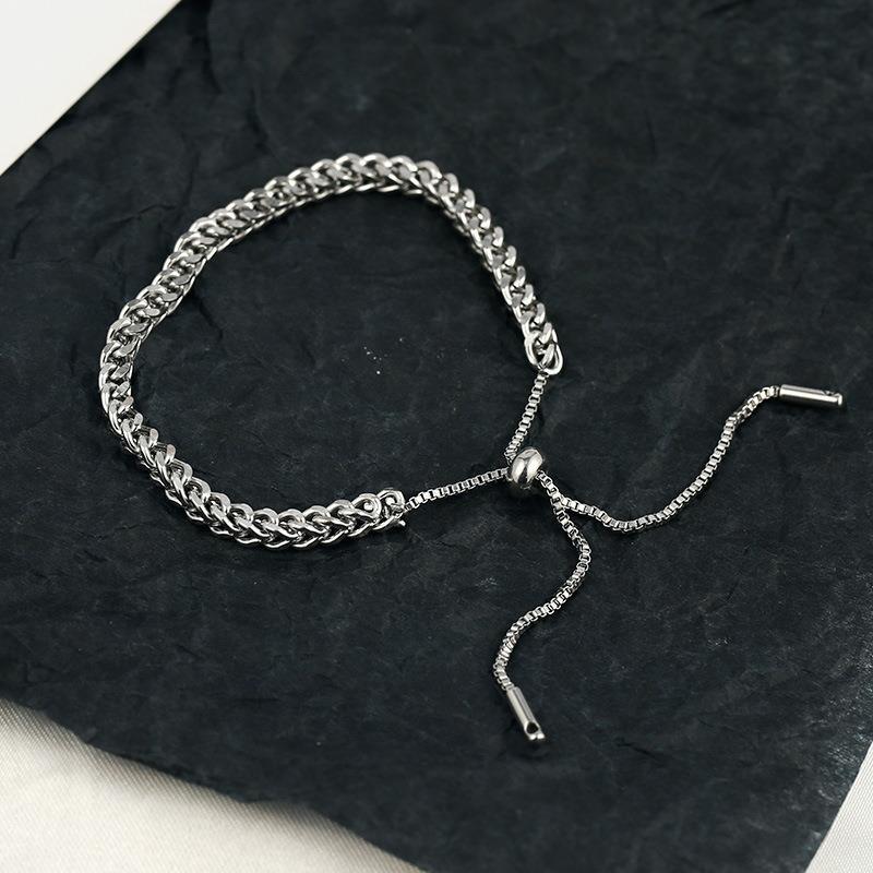 Titanium steel golden wheat ear bracelet