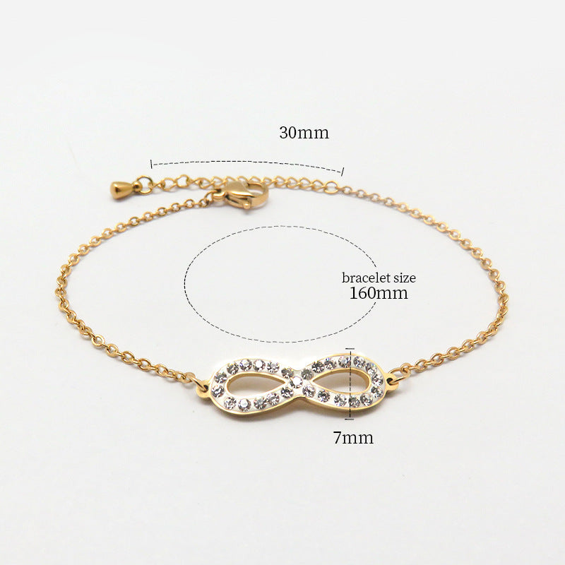 Fashion all-match titanium steel bracelet women's Fashion all-match titanium steel bracelet women's