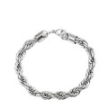 Retro and stylish titanium twist bracelet