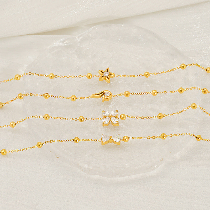 Commuter Titanium Steel Zirconia Bracelet