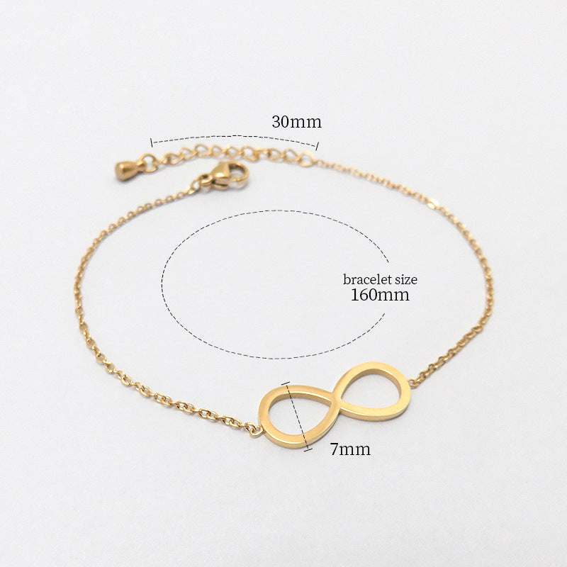 Fashion all-match titanium steel bracelet women's Fashion all-match titanium steel bracelet women's