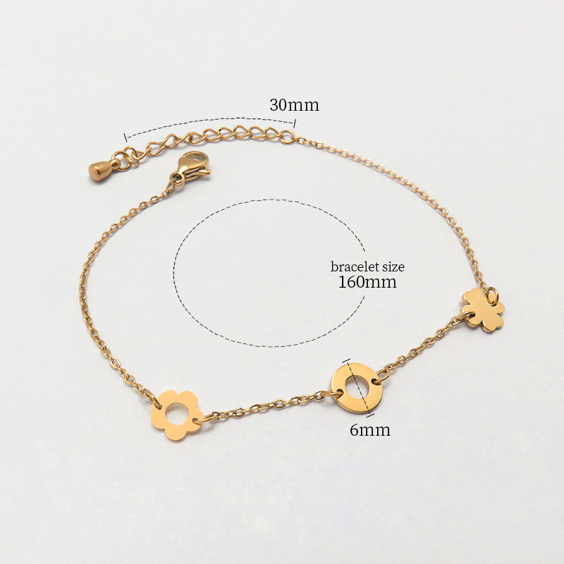 Fashion all-match titanium steel bracelet women's Fashion all-match titanium steel bracelet women's