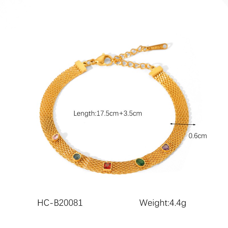 Hot Selling 18K Gold Plated Bracelet Stainless Steel Bracelet