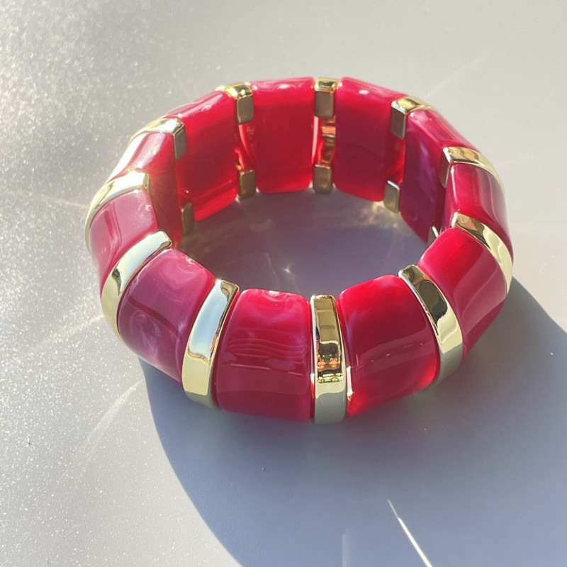 New Acrylic Stamping Rope Simple Maillard Bracelet