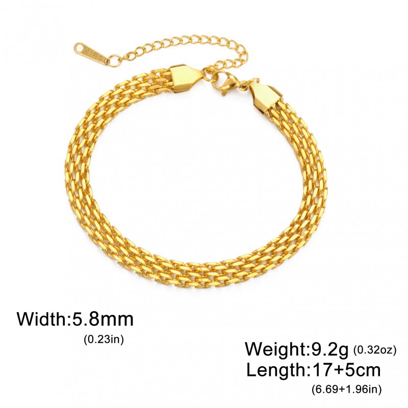 Vintage Basque Stainless Steel Bracelet