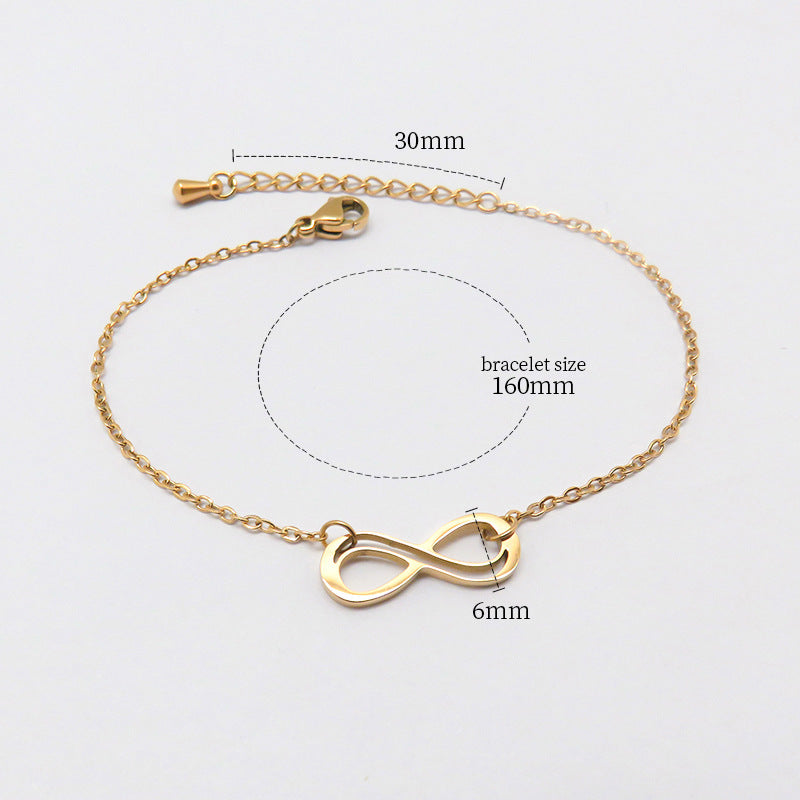 Fashion all-match titanium steel bracelet women's Fashion all-match titanium steel bracelet women's