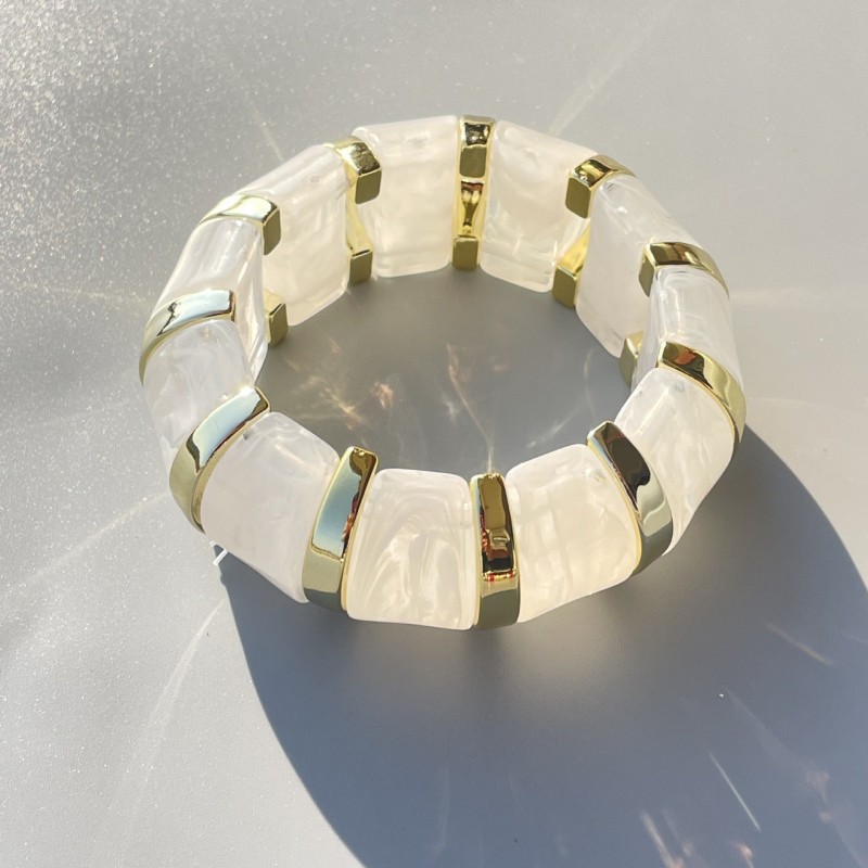 New Acrylic Stamping Rope Simple Maillard Bracelet