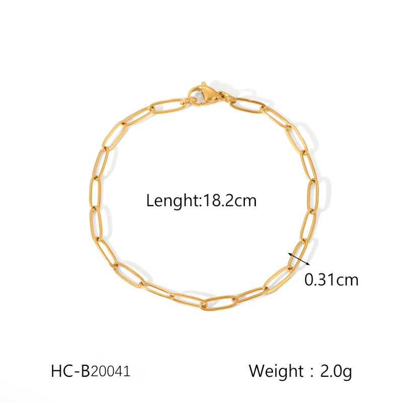 Hot Selling 18K Gold Plated Bracelet Stainless Steel Bracelet
