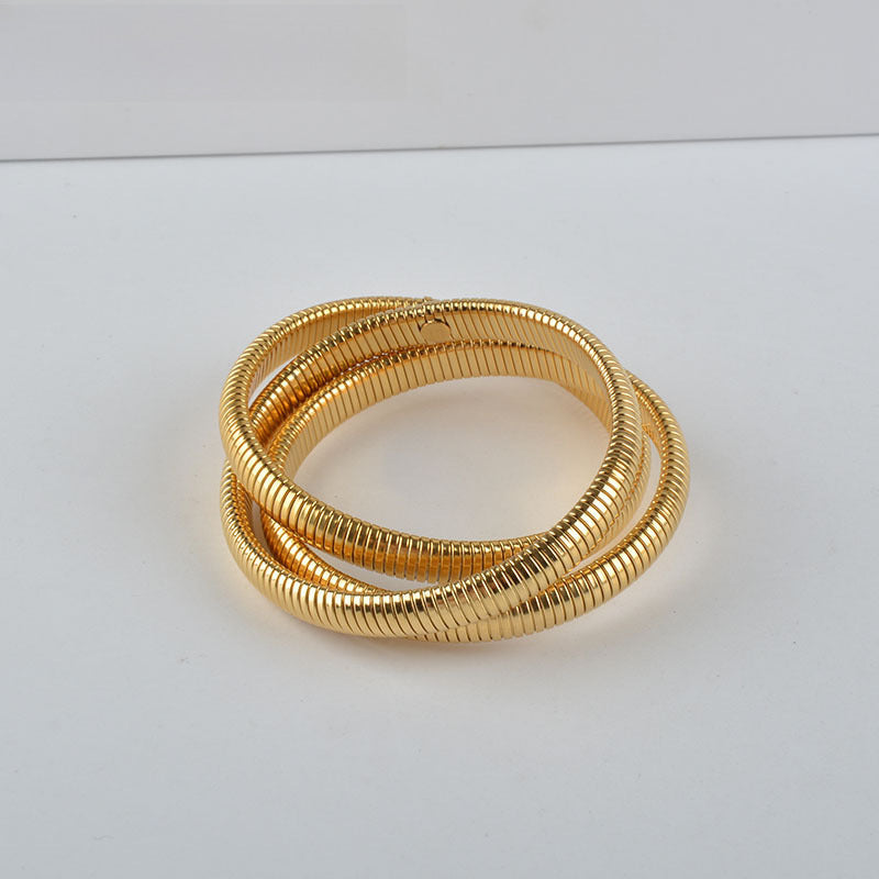 three-layer wide-brimmed bracelet personalized design bracelet three-layer wide-brimmed bracelet personalized design bracelet