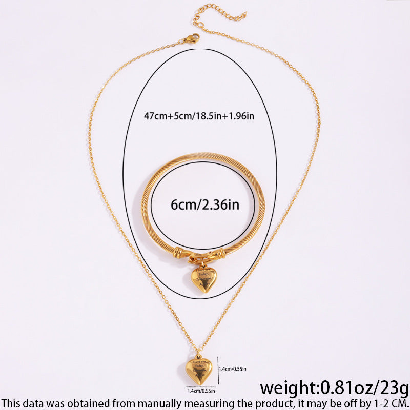 Love Titanium Steel Bracelet Ginestar Bracelet Personalized 