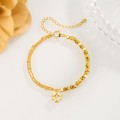 Broken Gold Four-leaf Clover Bracelet Entry Luxury Niche Hig