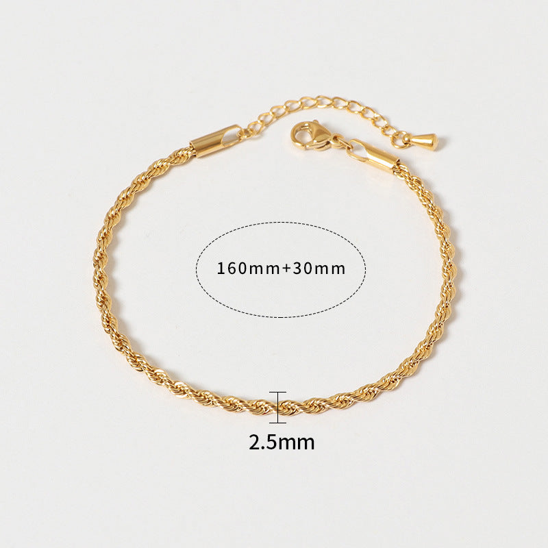 Fashion all-match titanium steel bracelet women's Fashion all-match titanium steel bracelet women's