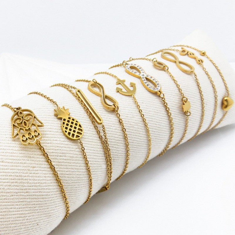 Fashion all-match titanium steel bracelet women's Fashion all-match titanium steel bracelet women's