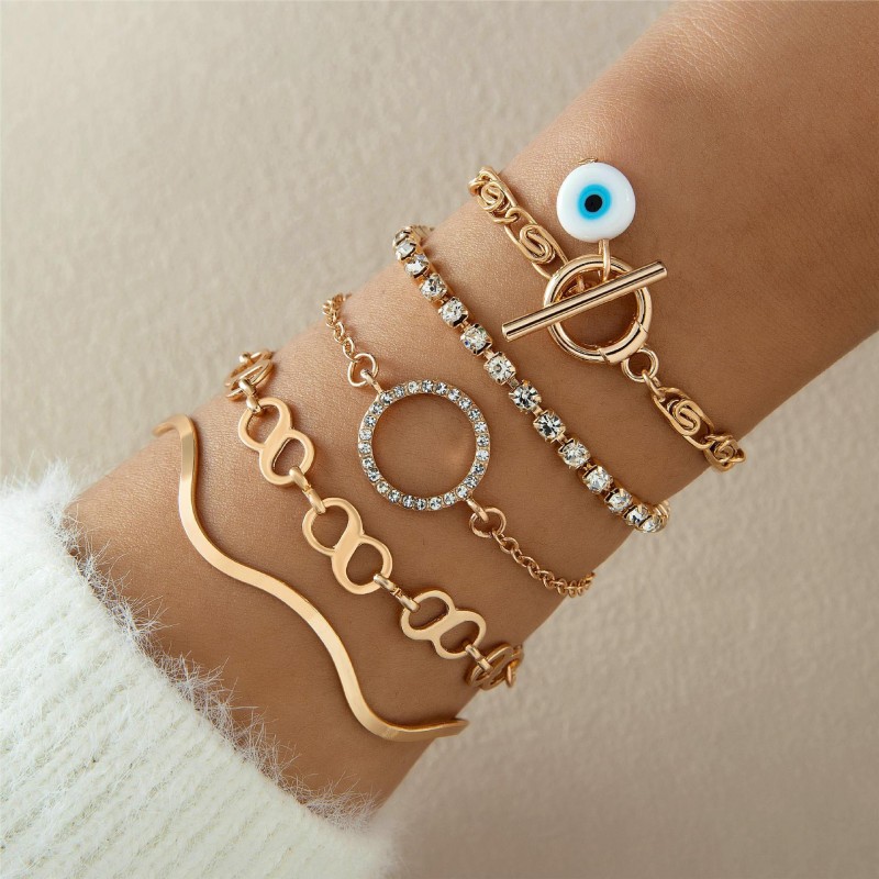 Bohemian Personalized Evil Eye Bracelet Set