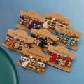 Bohemian multi-layered wooden beaded bracelet jewelry