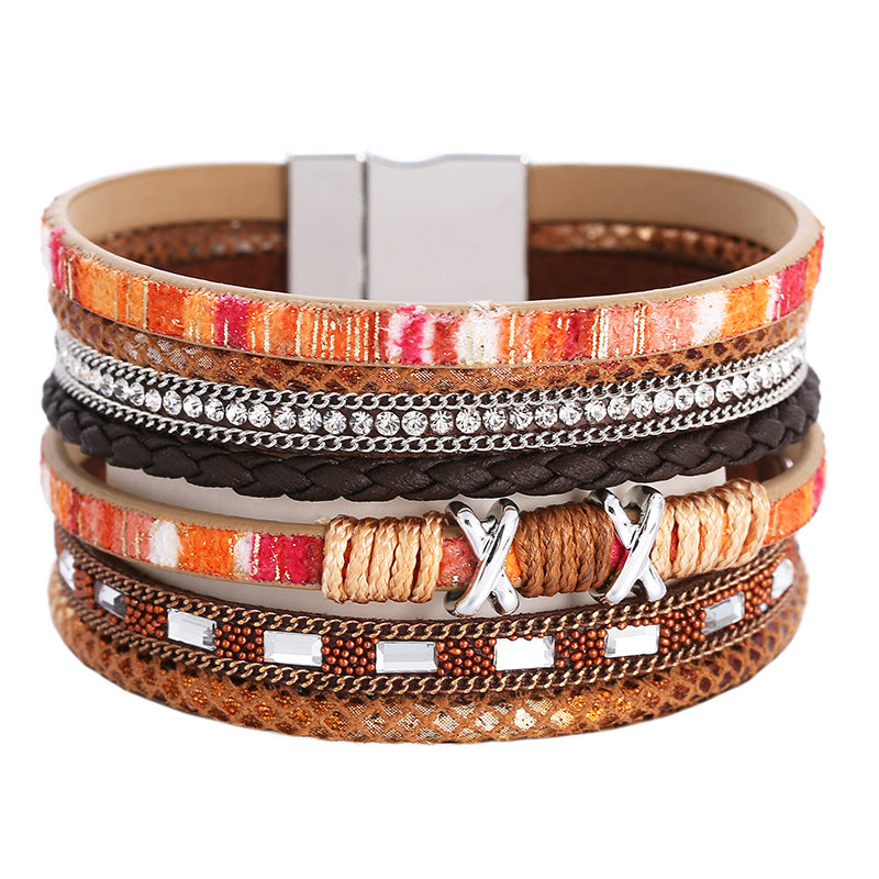 Bohemian Ethnic Style Wide Bracelet