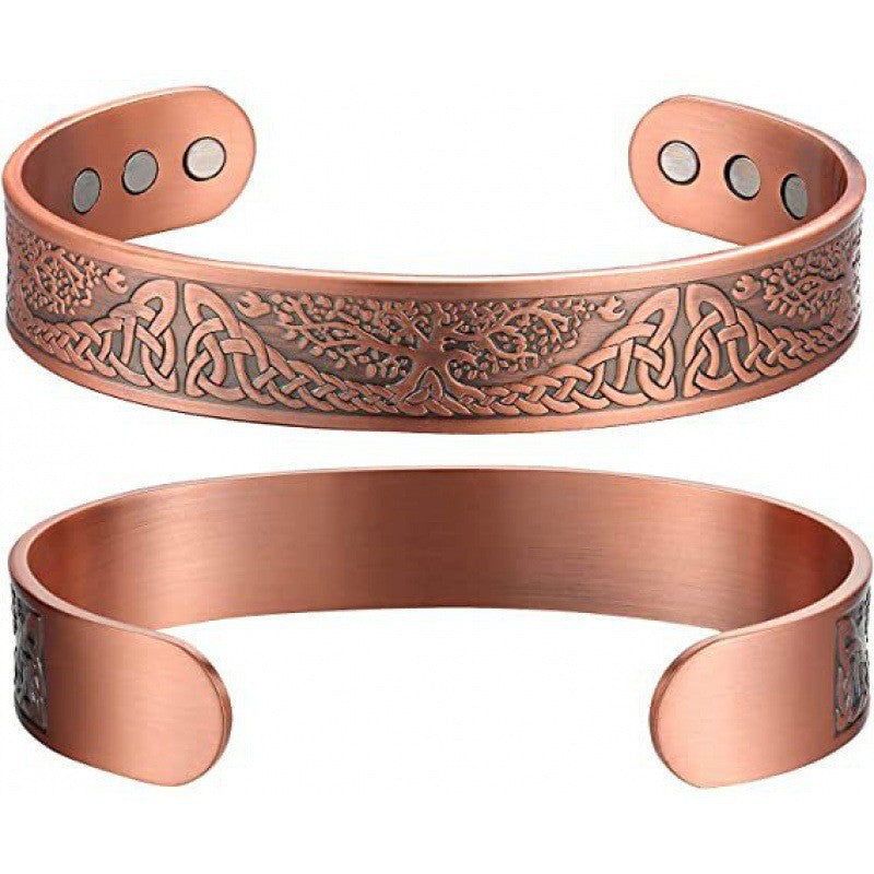 Vintage Alloy Bracelet Magnetic Therapy Hand Ring Fashion