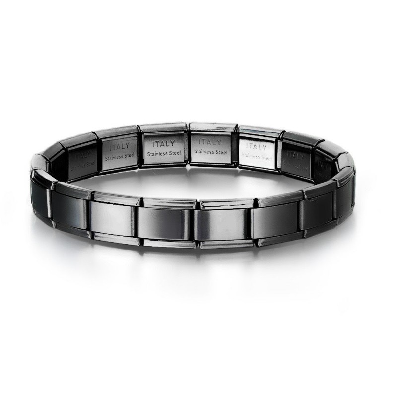 Stainless steel module stitching elastic bracelet