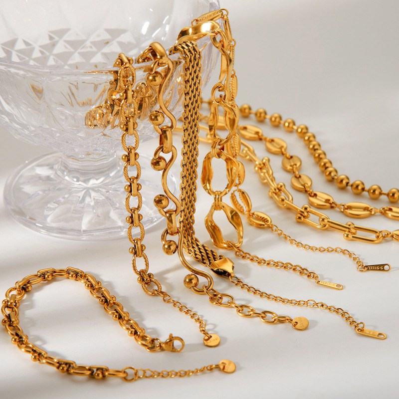Hot Selling 18K Gold Plated Bracelet Stainless Steel Bracelet