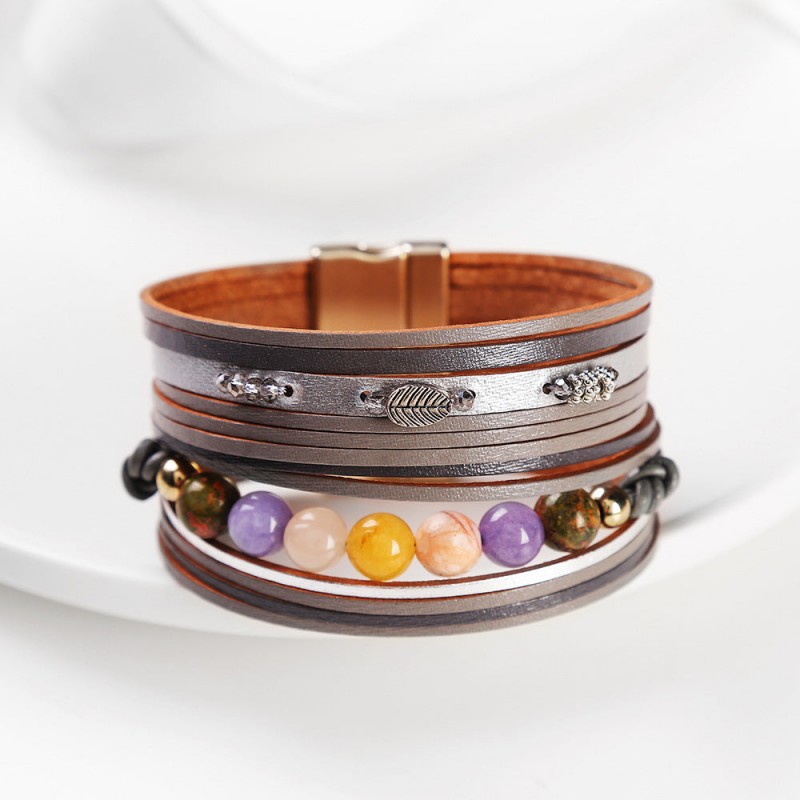 Baroque Freshwater Pearl Braided Multi-Layered Leather Bracelet Baroque Freshwater Pearl Braided Multi-Layered Leather Bracelet