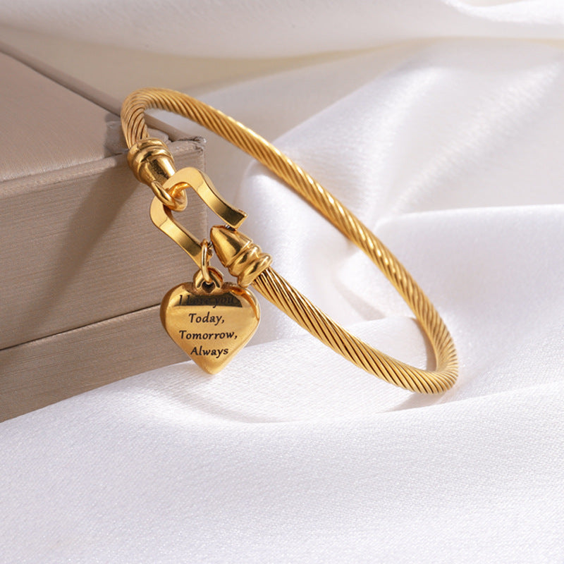 Love Titanium Steel Bracelet Ginestar Bracelet Personalized 