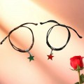 Valentine's Day Alloy Five Pointed Star Couple Bracelets