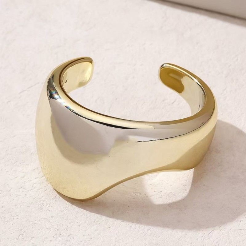 Wave Shape Acrylic Open Bracelet