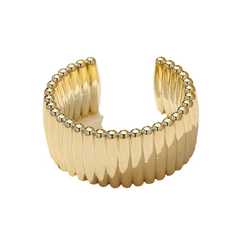 Wave Shape Acrylic Open Bracelet