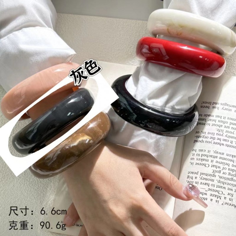 10pcs fashion new marble pattern acrylic bracelet shape