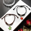 Valentine's Day Alloy Five Pointed Star Couple Bracelets