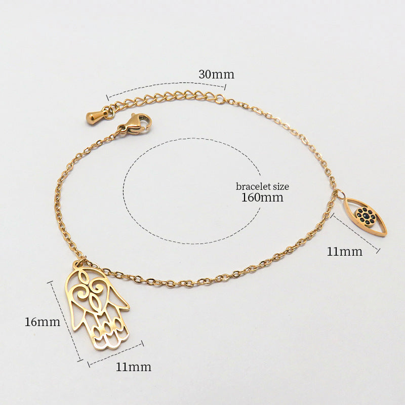 Fashion all-match titanium steel bracelet women's Fashion all-match titanium steel bracelet women's