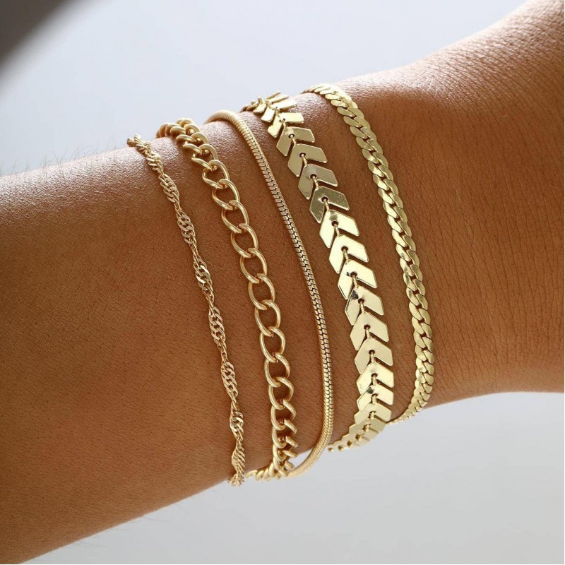 Bohemian Metal Chain 6-Piece Set Multilayer Chain