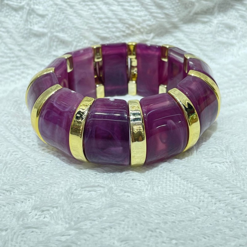 New Acrylic Stamping Rope Simple Maillard Bracelet