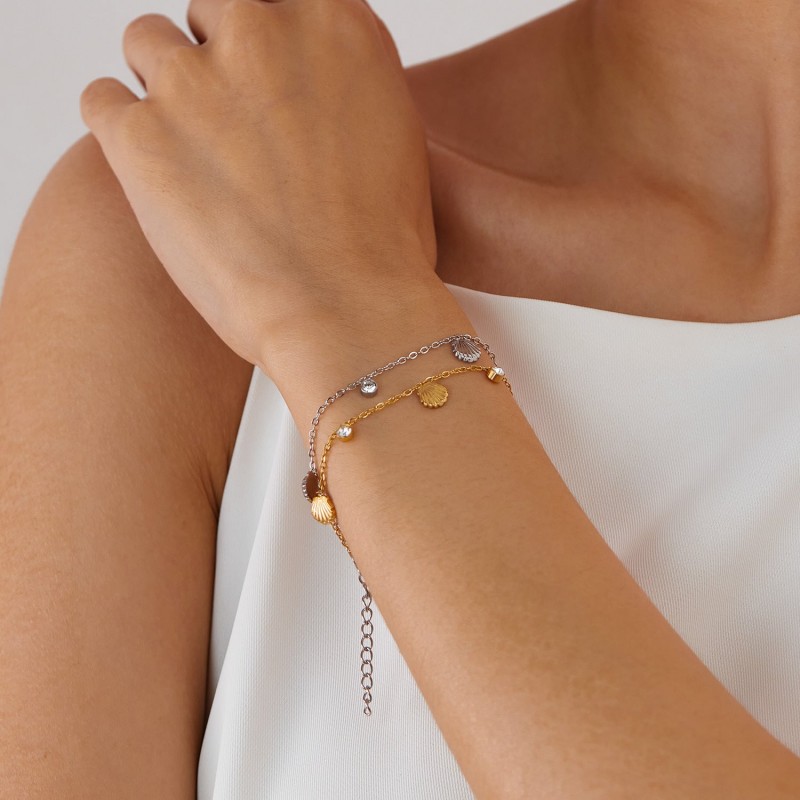 Stainless Steel Gold-plated Bracelet Fashion Personality All Stainless Steel Gold-plated Bracelet Fashion Personality All