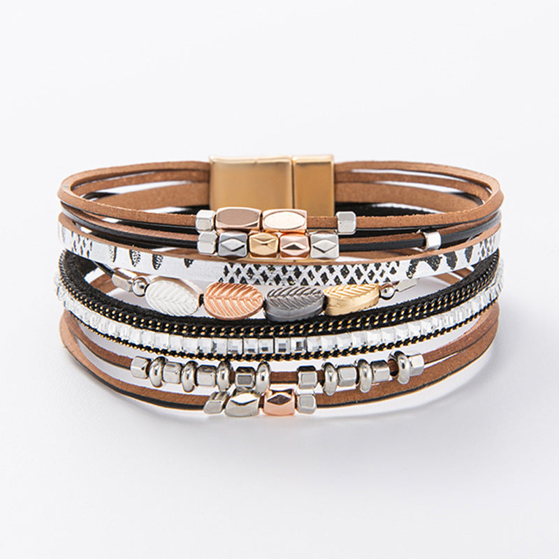 Boho Leather Multi-layer Bracelet