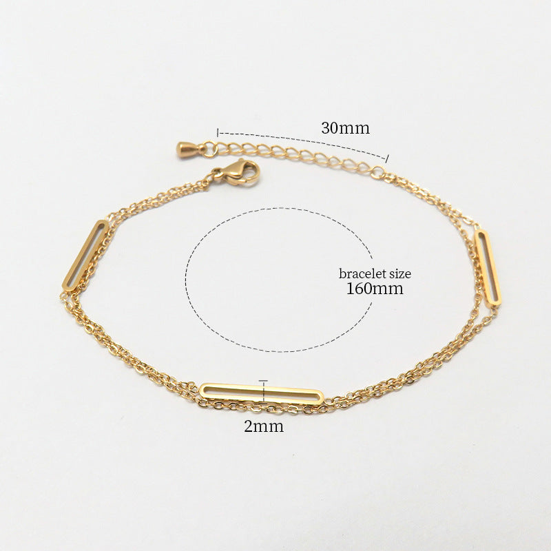 Fashion all-match titanium steel bracelet women's Fashion all-match titanium steel bracelet women's