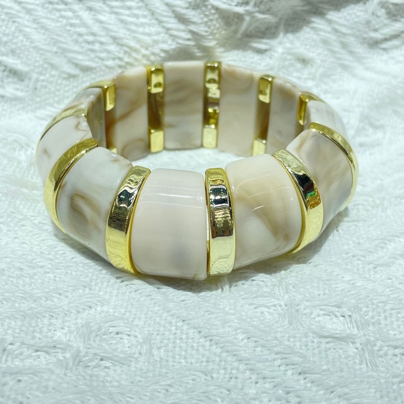 New Acrylic Stamping Rope Simple Maillard Bracelet