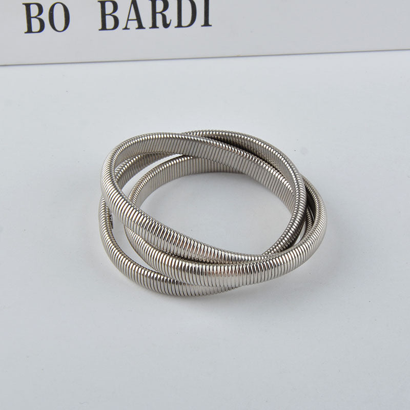 three-layer wide-brimmed bracelet personalized design bracelet three-layer wide-brimmed bracelet personalized design bracelet